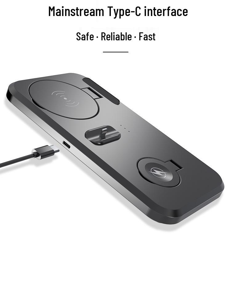 15W 3-in-1 Double Fold Multi-Functional Wireless Charger
