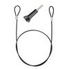 60cm Stainless Steel AntiLost Tether Lanyard with 1 4in Screw for GOPRO OSMO Action