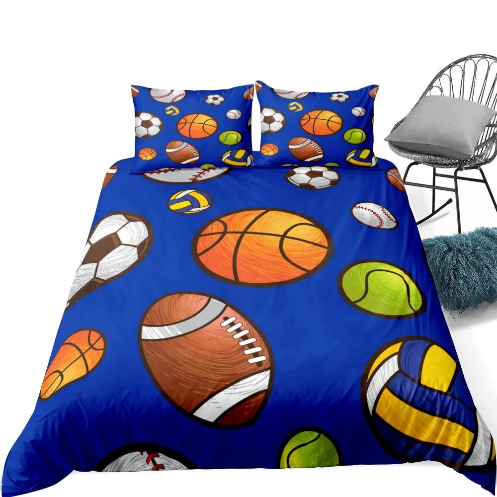 Fantastic Basketball Duvet Cover Set Single Double King Twin Full Queen Bed Linen Set UK US Size