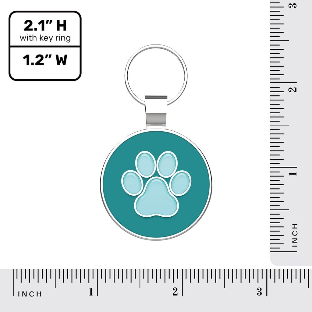 MYLUCKYTAG QR Code Pet ID | Personalized Dog & Cat Collar Tag | Online Profile with tant Scanned Location Alert Email