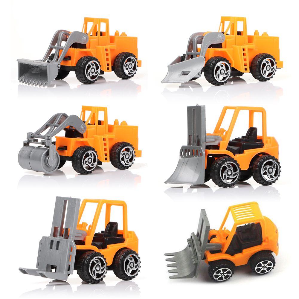 New Mini Car Excavator Pull Back Car Car Model Forklift Toy Engineering Vehicle