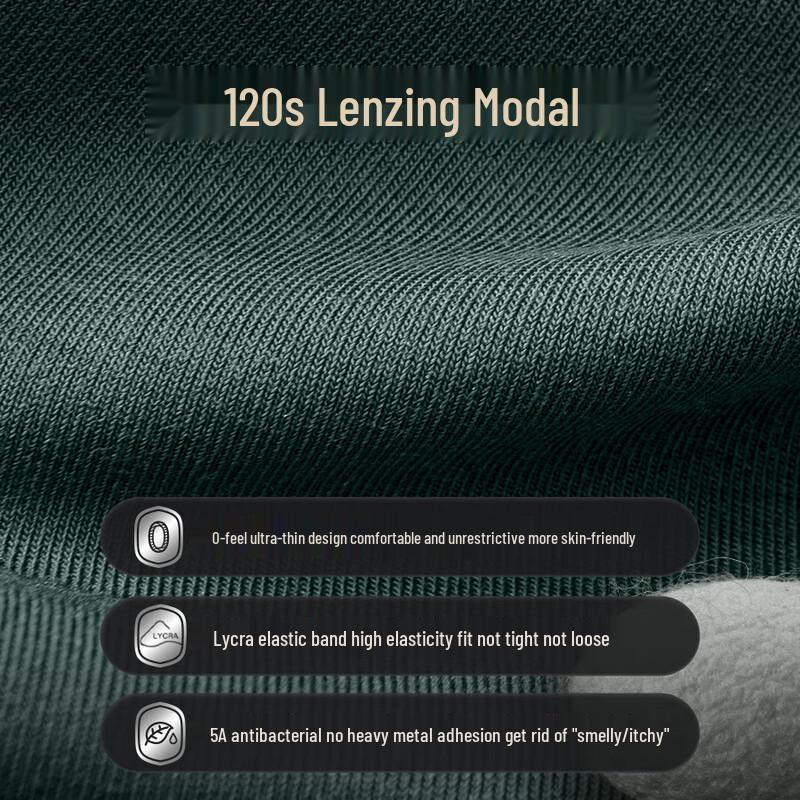 Men's 120S Modal & Mulberry Silk Boxer Briefs