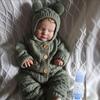 BZDOLL 60 CM 24inch Reborn Sleeping Boy Baby Doll 3D Skin Soft Vinyl for Girl with Vascular Vein Cloth Body  Like Real Art Bebe Gift