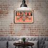 1-Pack Vintage Rusted Metal Sign, 20×30cm and 30×40cm, Distressed Retro Wall Decor for Bar, Cafe, Garage or Living Room