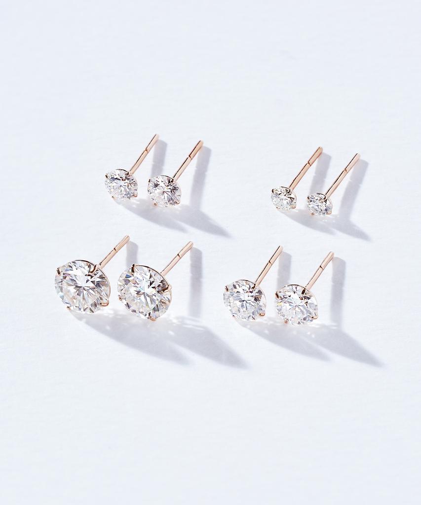 Dorocy 14K Серьги с муассанитом Базовые на 4 крапана_4 Типа
