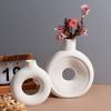 Hollow Out Silicone Vase Mold Oval Stripe Gypsum Mold Decorative Flower Pot Mold  DIY Crafts