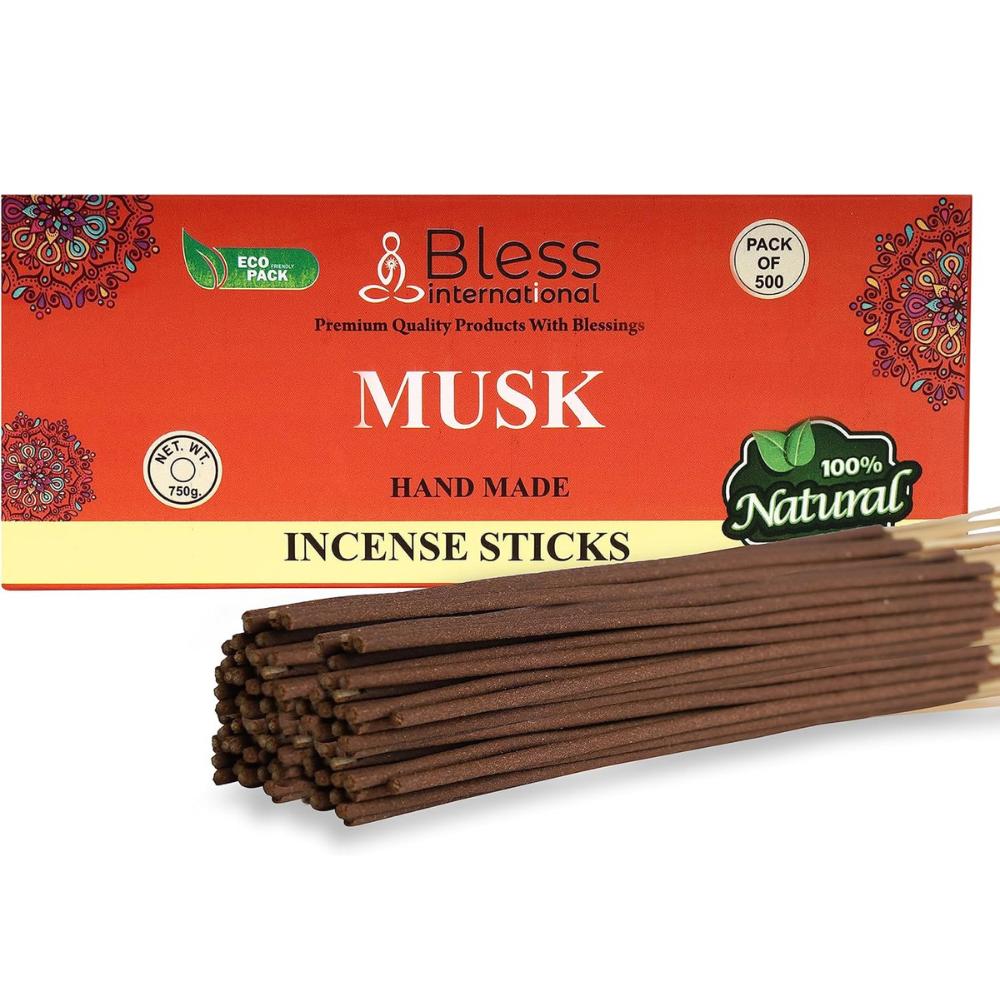 Благовония-палочки-Bless-Musk-Incence-Sticks 100%-Natural-Handmade-Hand-Omocked-Incence-Sticks Organic-Free-Chemicals-for-Purification-Relaxation-Positivity