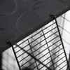 Modular Multi-Level Rabbit and Guinea Pig Cage with 3 Doors and Steel Wire, Black