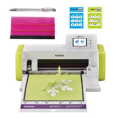 Brother ScanNCut DX SDX85 Набор для начинающих Brother ScanCut DX Модель начального уровня Небольшая режущая машина Плоттер Сенсорная панель Функция бесшумного сканирования Создание наклеек