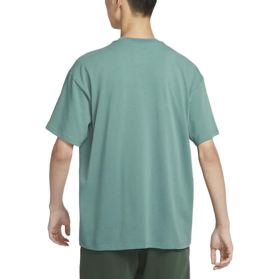 Nike Спортивная футболка с логотипом, повседневная, с круглым вырезом, с коротким рукавом, мужская, топы, прибрежно-синий FV3759361