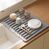 Non-slip Silicone Dish Drying Mat Slope Diversion Design Pot Holder  Glassware