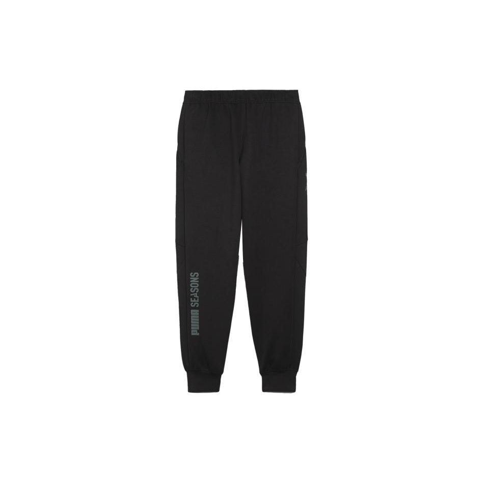 Puma M Seasons Tech Solid Color Casual Cut Design средней талии трикотажные спортивные брюки мужские брюки черные 524896-01
