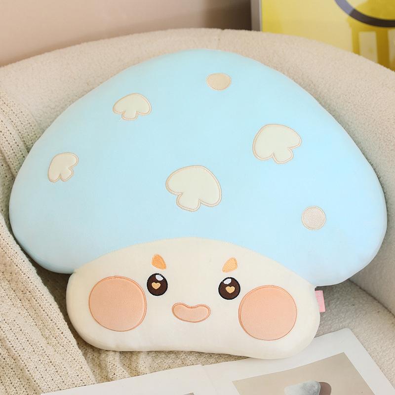 Cute Expression Mushroom Throw Pillow Plush Toy Doll Mushroom Doll Home Sofa Pillow Cushion Doll