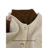Niche Women's Thick Autumn Winter Sweater, Korean Style Versatile Half-High Collar Base Layer.