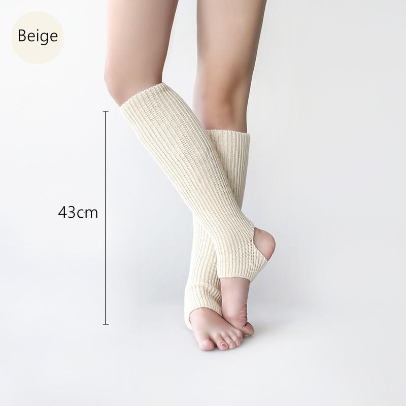 10 цветов, 2 размера, чехол для ног для взрослых, балетных танцев, защита пятки, вязаные шерстяные теплые носки для йоги, чулки
