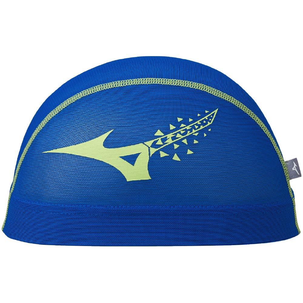 Mizuno N2JWC001 Mesh Swim Size for Competitive and Fitness Swimming Cap, Unisex, M, Blue,