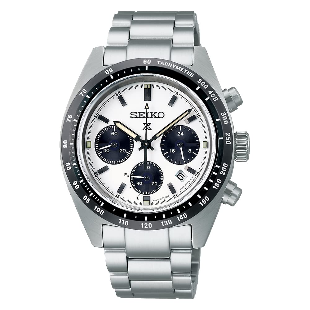 Seiko Prospex PROSPEX Speedtimer SPEEDTIMER Solar Chronograph SOLAR CHRONOGRAPH SSC813 Curved Sapphire Glass Men's Watch White Overseas Model