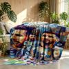 Custom Name Personalized Lionel Messi Print Blanket, Home Decor, Bedroom, Sofa, Camping, Couch, Gifts for Birthday Christmas