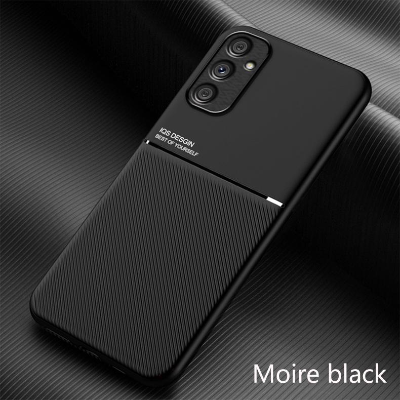 Чехол для Samsung Galaxy A34 5G, Текстура кожи, Автомагнитный держатель, Чехол для телефона для Samsung A34 5G A 34 SM-A346B, Силиконовая задняя крышка
