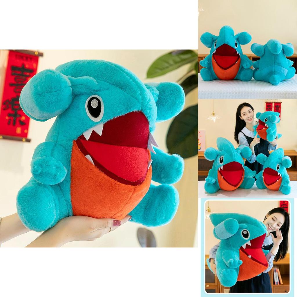 Cute Round Shark Stuffed Animal Offering Cuddly Huggable Comfort For Kids