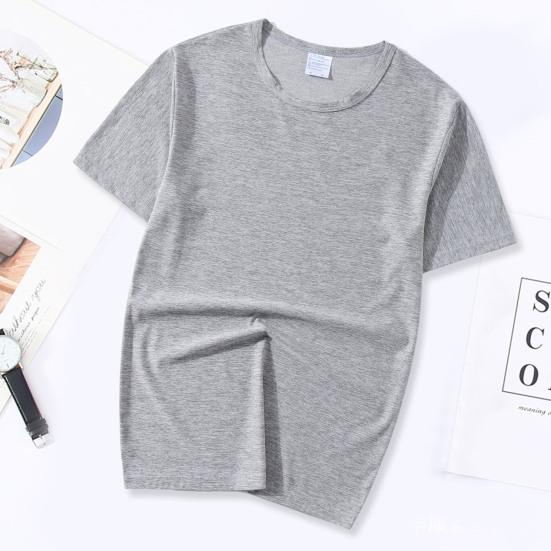 Мужская футболка для фитнеса, однотонная, бесшовная, с круглым вырезом, с короткими рукавами, свободная, тонкая, эластичная, мягкая