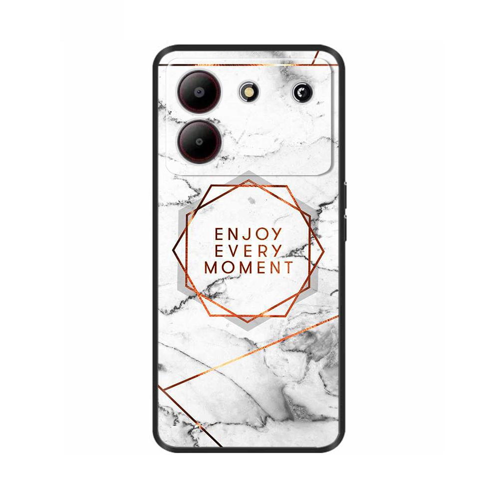 Чехол для ZTE Blade A54 4G Чехол Силиконовый Расписной Мягкий Защитный Черный Coque для ZTE Blade A34 BladeA54 Мультяшный TPU BladeA34 Сумка
