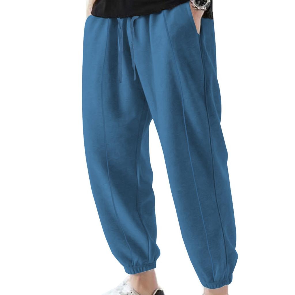 Мужские свободные повседневные спортивные брюки Мужские повседневные брюки большого размера с завязками