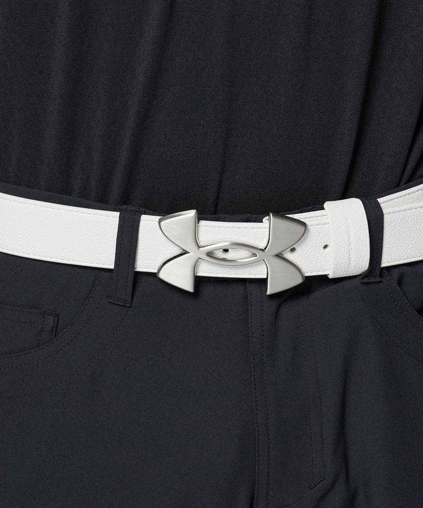 Ремень с пряжкой UA Логотип Белый Серебристый ONESIZE [Under Armor] / /