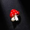 Милый мультфильм на заказ, забавный лацкан, грибная эмалированная булавка, ювелирное изделие, подарок, значок, брошь с растением, брошь