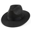 Autumn and Winter Woolen Hat Shanghai Beach Retro Black Woolen Hat Gentleman's Hat Top Hat British Jazz Hat