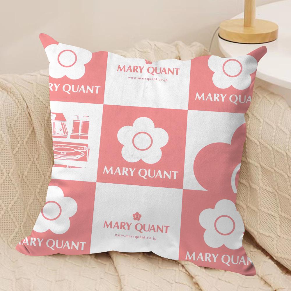 Cool MMary QQuant Cushion Cover Short plush Doublesided Print Square Throw Pillow Covers Sofa Home Cushion Decor