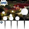 2/4/6/12 шт. Садовые светильники на солнечных батареях LED-шары IP65 Водонепроницаемые Наружное освещение для дорожек, патио, газона, террасы