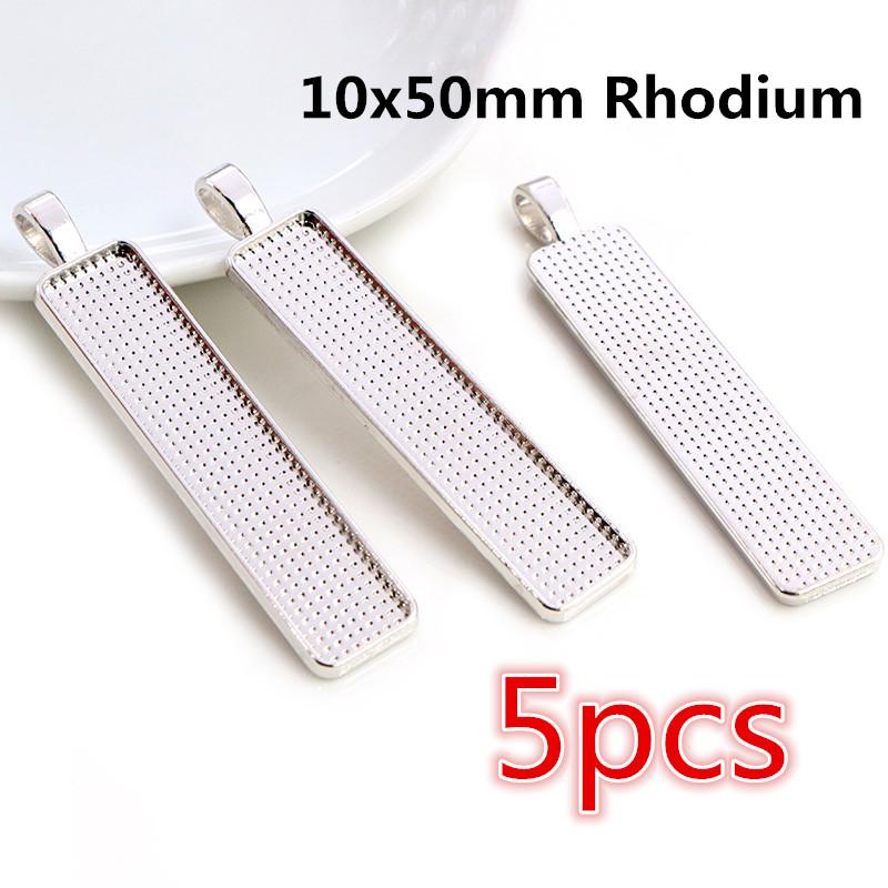 Горячие Продажи 10x25/10x50/25x50мм Прямоугольные Заготовки для Камеи, Основы для Подвесок-Кабошонов Для Изготовления Ювелирных Изделий Аксессуары Расходные Материалы