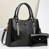 New Designer 2 Piece Set Handbags Luxury Leather Women Bag Large Capaity Lady Shoulder Bag Fashon Female Crossbody Bag