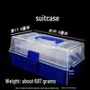 Fishing Gear Storage Box with Double-Sided Lure Compartments and Soft Bait Holder