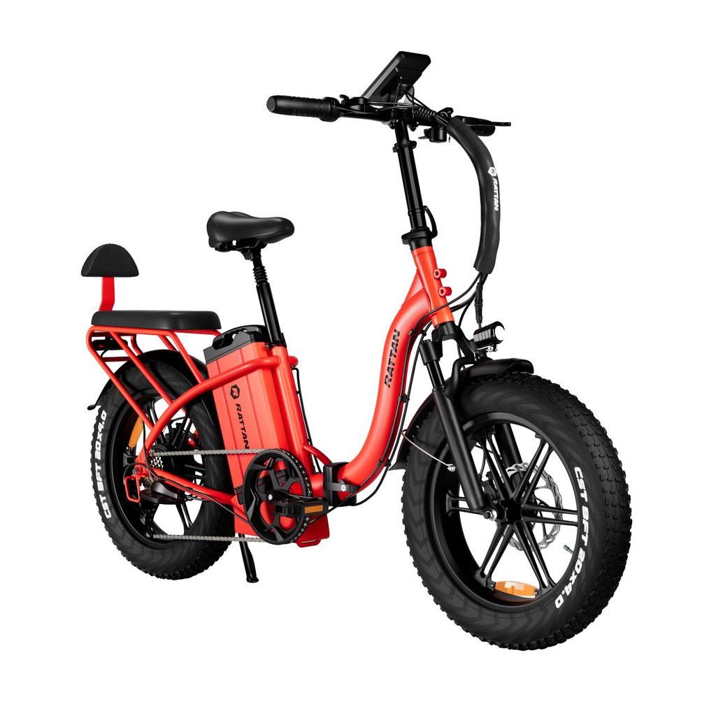 RATTAN LF Ultra Convenient Cycling Electric Bicycle 1000W Motor 48V40AH Battery 200KM Range All-Terrain Electric Bike 20 Inch Fat Tires E-Bike