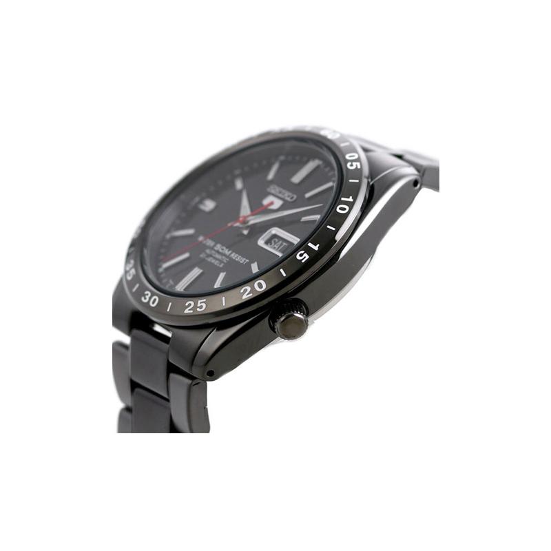 Seiko Seiko5 50 метров водонепроницаемость и элегантные Автоматические Мужские часы на стальном ремешке черный циферблат SNKE03K1