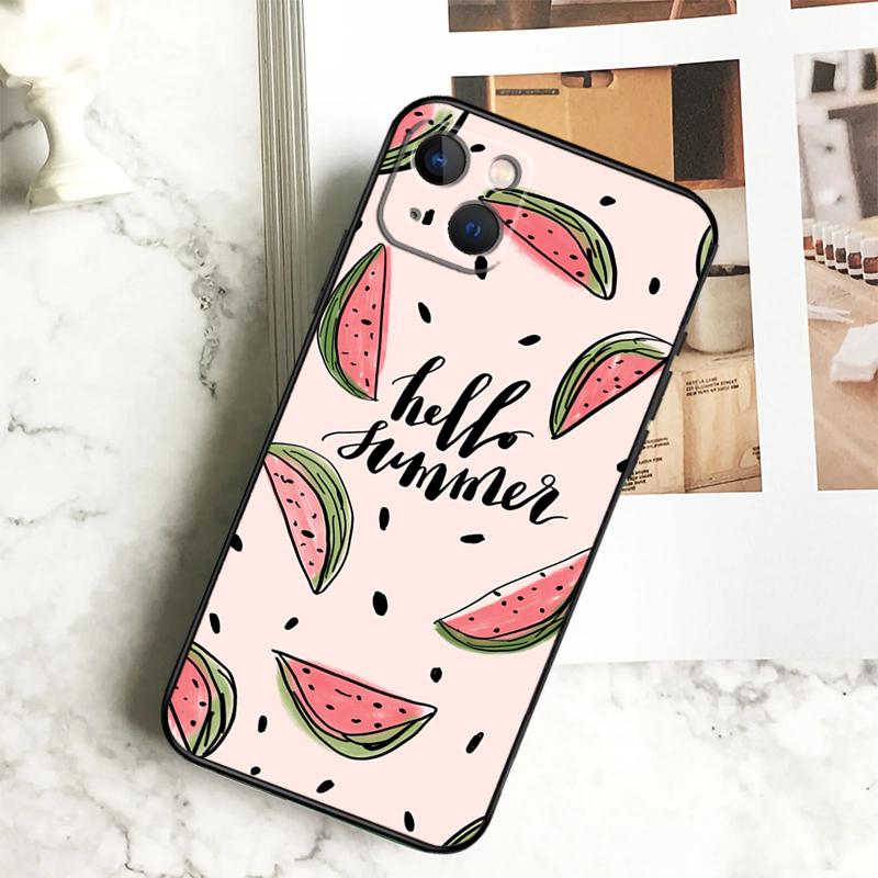 Милый летний арбузный чехол для телефона iPhone 17 16 15 14 13 11 12 Pro Max Plus 12 13 Mini 16e 17 Air Cover Coque