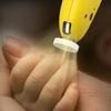 Электрическая пилочка для ногтей младенца Безопасная USB-зарядка с 6 шлифовальными головками Детская пилочка для ногтей для домашнего ухода за ногтями на пальцах рук ребенка