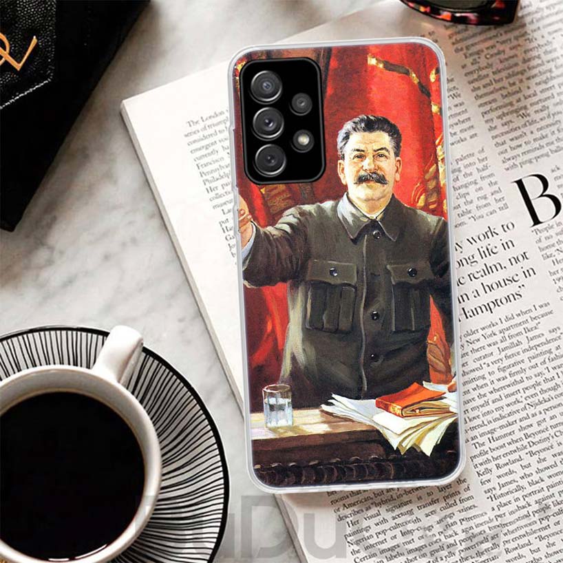 Russian Stalin Ussr Communism Phone Case For Samsung Galaxy A15 A14 A54 A13 A53 A12 A52S A55 A22 A23 A24 A32 A33 A34 A25 A35 A03