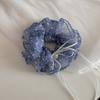 Bow Pleated Scrunchies Ribbon Oversized Hair Ropes Ins Polka Dot Scrunchies  Ponytail Holder