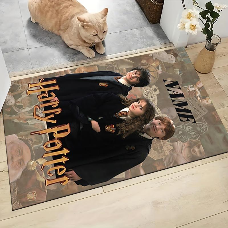 Custom Name Harry Potter's Study Carpet Rug Customizable Soft Washable Anti-Slip Home Living Room Sofa Mats Personalized Rug. 090982