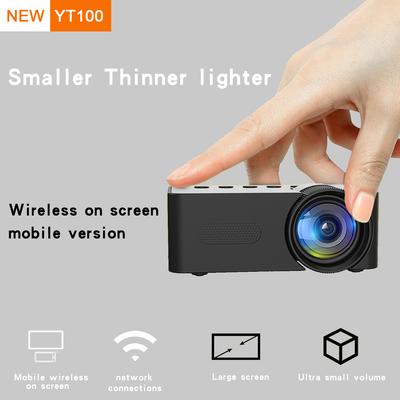 Yt100 домашний мини портативный мини проектор HD беспроводной мини телефон поддерживает 5v2a мобильный источник питания для кемпинга на открытом воздухе