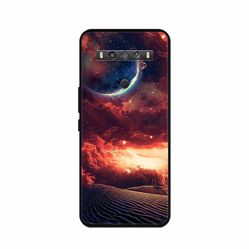 Для TCL 10 5G UW Чехол Животные Силикон ТПУ Мягкая Крышка Телефон Coque Для TCL 10 SE TCL10 5G UW Capa Ударопрочный Мультяшный Волк Funda