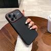 Стильный чехол-книжка из углеродного волокна с большим окном для iPhone 17 Air 16E 16 15 14 Pro Max, с магнитной поддержкой беспроводной зарядки, ударопрочный защитный чехол