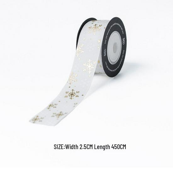 Festive Ribbon: Christmas Gift, New Year, Birthday - Red & Green Plaid with Hot Stamping for Gift Boxes & Bows