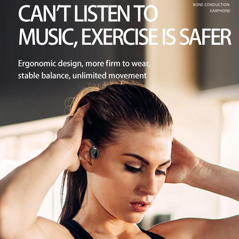 K69 Bone Conduction Headphones TWS Wireless Sports Earphone Fone Bluetooth Headset Handsfree With Mic For Running Gaming Headset