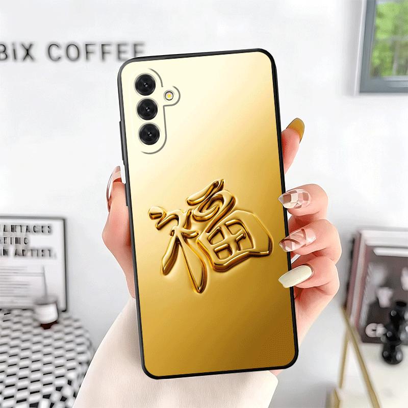 Fine Gold Pattern Printing Soft Phone Case for Samsung A17 A37 A57 A16 A26 A36 A56 A15 A25 A35 A55 A14 A24 A34 A54 A13 A23 A33 A
