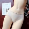 Mask Invisible Thin Women's Hip Lift Seamless Underwear Women's Panties Quick Dry Ice Silk Medium Women's Briefs One Piece