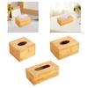 Bamboo Tissue Box Cover Tissue Dispenser Napkin Dispenser Box for Countertop Bathroom Office Household El